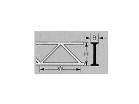 Plastruct OTWA-8 Brückenfachwerk ABS 6,4x3,2x150mm...