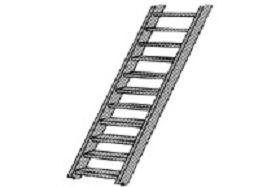 Plastruct STA-2 Treppen 1:200 ABS (2 Stück) / 190441