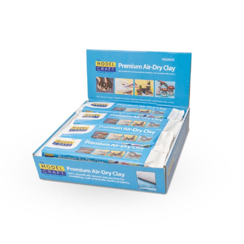 MODELCRAFT Premium Air-Dry Clay ( Display mit 12 Pack ) / 492480
