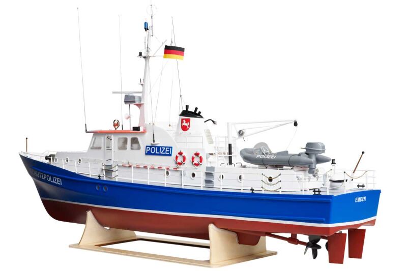 Romarin Polizeiboot W3 Baukasten 1:25 mit Beschlagsatz / ro1000