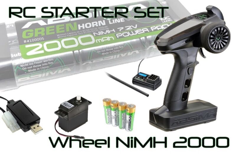 Absima RC Starter-Set "Wheel NiMH 2000" / 2200012