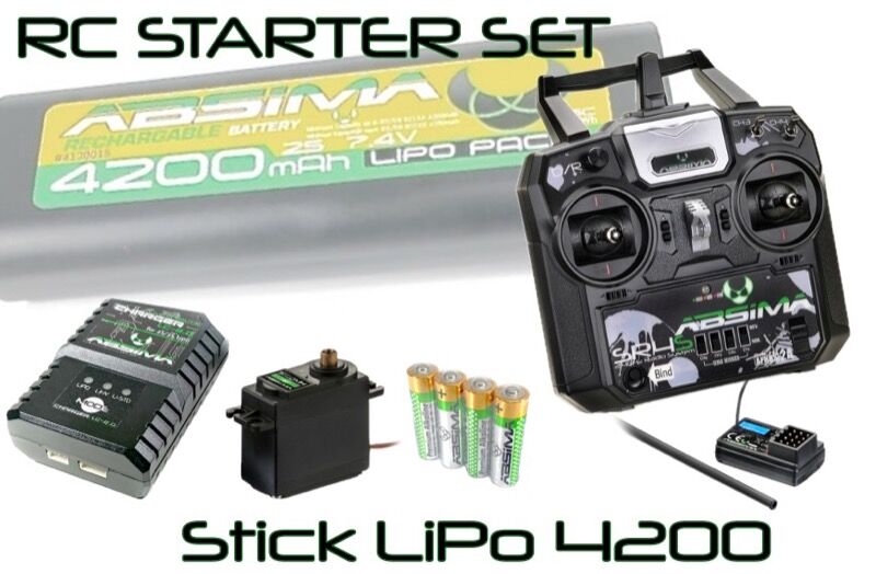 Absima RC Starter-Set "Stick LiPo 4200" / 2200017