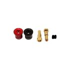 FURITEK Goldkontakt-Stecker 4-5mm mit Kühlkörper & Griff rot/schwarz / FUR2683