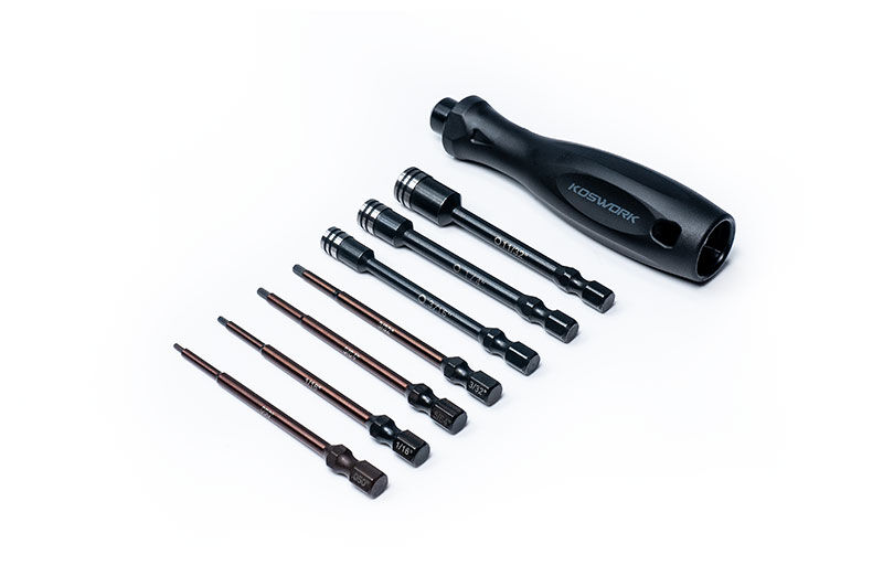KOSWORK Tool Set für AE RC10 (7pz) Koswork / KOS13204-14RC10