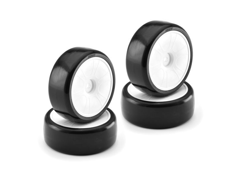 HUDY 1/10 TC TIRES A1-28 - ASPHALT (4) / HUD803063