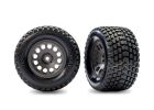 TRAXXAS Mini XRT Reifen Gravix auf Felge grau (2) / TRX10775-GRAY