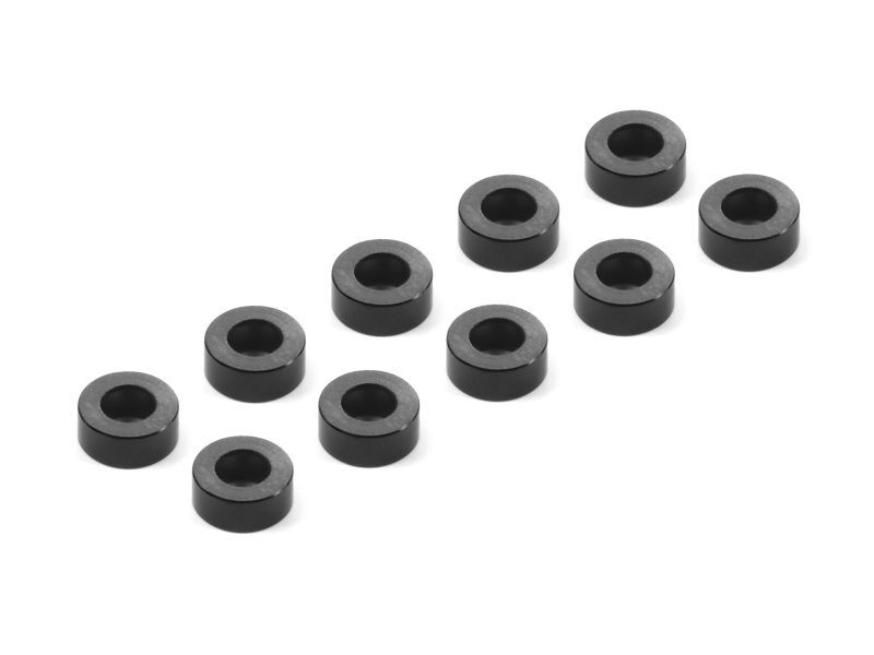XRAY ALU SHIM 3x6x2.5MM - BLACK (10) / XRA303124-K