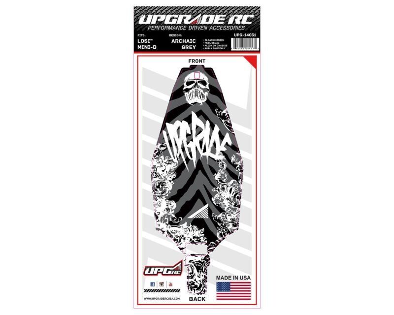 UpGrade RC für Losi Mini-B Chassis Protector (Archaic Grey) (1) / UPG-14031
