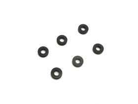 KYOSHO Scheiben Kyosho 3x7x2mm (6) Schwarz / K.97059-02BK