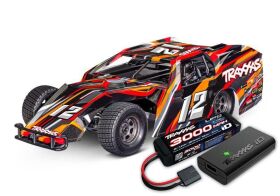 TRAXXAS Slash Modified BL-2S orange 1/10 Dirt Oval Racer...