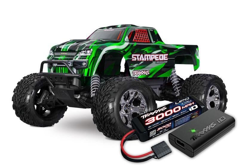 TRAXXAS Stampede 1/10 2WD Monster-Truck grün RTR / TRX36354-4Z-GRN