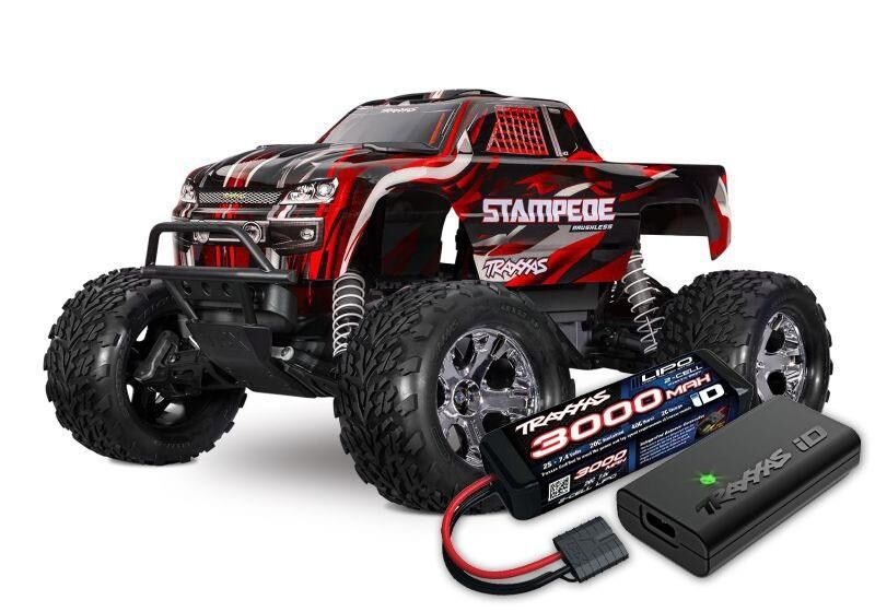TRAXXAS Stampede 1/10 2WD Monster-Truck rot RTR / TRX36354-4Z-RED