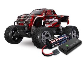 TRAXXAS Stampede 1/10 2WD Monster-Truck rot RTR /...