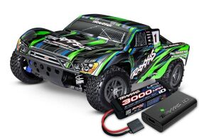 TRAXXAS Slash 4x4 BL-2S grün 1/10 Short-Course RTR /...