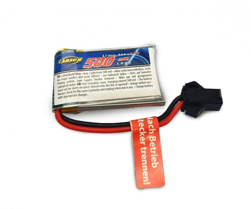 CARSON 3,7V/500mAh Lipo Akku Jetski JST / 500608285
