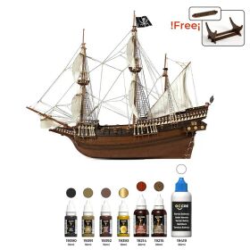 OcCre Buccaneer Standmodellbausatz 1:100 + Farbset /...