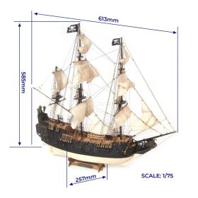 OcCre Black Swan Priratenschiff Holzbausatz 1:75 / oc12012