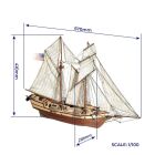 OcCre Albatros Standmodellbausatz 1:100 + Farbset / oc12500P