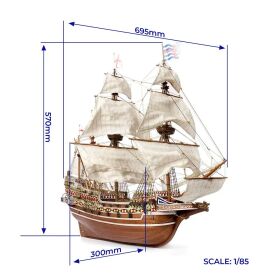 OcCre HMS Revenge Standmodellbausatz 1:85 / oc13004