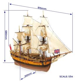 OcCre HMS Endeavour Standmodellbausatz 1:54 / oc14005