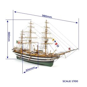 OcCre Amerigo Vespucci Standmodellbausatz 1:100 / oc15006B