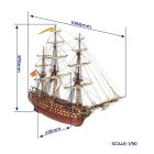 OcCre Santísima Trinidad Standmodellbausatz 1:90 / oc15800