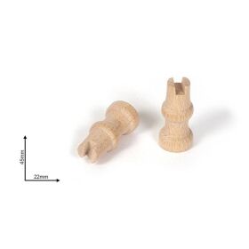 OcCre Modellstütze Holz rund 45 mm / oc19130