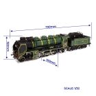 OcCre Pacific 231 Amerik. Lok Standmodellbausatz 1:32 / oc54003