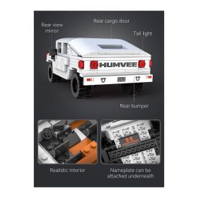 Jamara CaDA Set C55022W Humvee 1:24 weiß Bricks / 402853