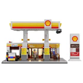 Jamara CaDA Set C66026W Shell Tankstelle mit Shop und Waschanlage Bricks / 402857