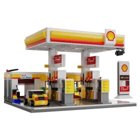 Jamara CaDA Set C66026W Shell Tankstelle mit Shop und Waschanlage Bricks / 402857