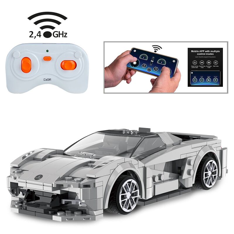 Jamara CaDA Set C51071W Lotus Evija 1:18 grau 2,4GHz Bricks / 402876