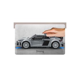 CaDA Audi R8 Coupé 1:24 grau Bricks / 402880