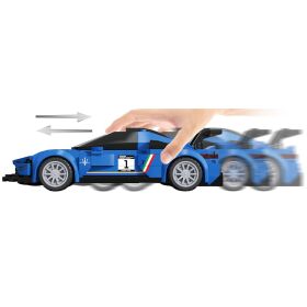 Jamara CaDA Set C55031W Maserati GT2 1:24 blau Bricks / 402882