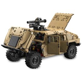 Jamara CaDA Set C61036W Humvee 1:8 braun Bricks kompatibel mit Power Kit Pro D021-003 / 402892