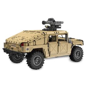Jamara CaDA Set C61036W Humvee 1:8 braun Bricks kompatibel mit Power Kit Pro D021-003 / 402892