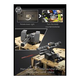 Jamara CaDA Set C61036W Humvee 1:8 braun Bricks kompatibel mit Power Kit Pro D021-003 / 402892