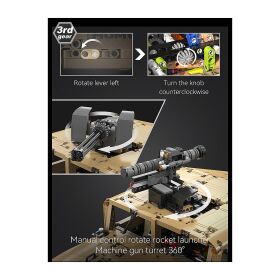 Jamara CaDA Set C61036W Humvee 1:8 braun Bricks kompatibel mit Power Kit Pro D021-003 / 402892
