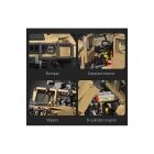 Jamara CaDA Set C61036W Humvee 1:8 braun Bricks kompatibel mit Power Kit Pro D021-003 / 402892