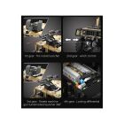 Jamara CaDA Set C61036W Humvee 1:8 braun Bricks kompatibel mit Power Kit Pro D021-003 / 402892