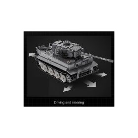 CaDA Panzer Tiger 1:35 grau 2,4GHz Bricks / 402894