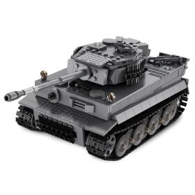 CaDA Panzer Tiger 1:35 grau 2,4GHz Bricks / 402894