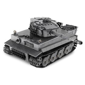 CaDA Panzer Tiger 1:35 grau 2,4GHz Bricks / 402894