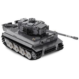 CaDA Panzer Tiger 1:35 grau 2,4GHz Bricks / 402894
