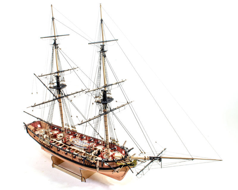 Vanguard Models HM Brig Harpy Bausatz 1:64 mit Kupferbeplankung+Scaleblöcken / 25327-V2