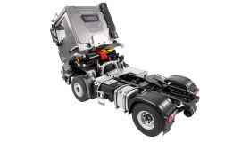 AMEWI / Mercedes-Benz Arocs Sattelzug mit Kippauflieger 4x4 1:14 RTR anthrazit / 22696