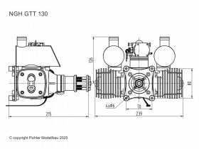 NGH Benzinmotor NGH GTT 130 / 17745