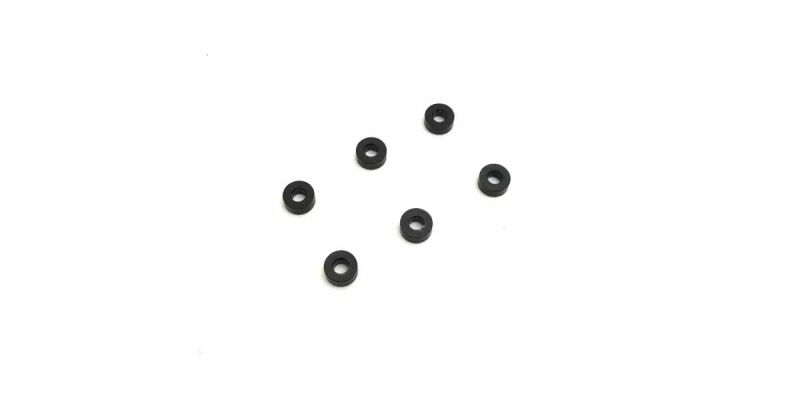KYOSHO Scheiben Kyosho 3x7x3mm (6) Schwarz / K.97059-03BK