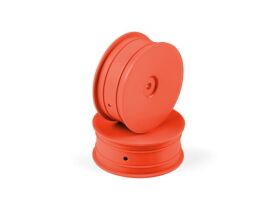 HUDY 1/10 OFF-ROAD WHEEL 2WD FRONT ORANGE (2) / HUD803210-O