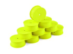 HUDY 1/10 OFF-ROAD WHEEL 4WD FRONT YELLOW (10) / HUD803231-Y